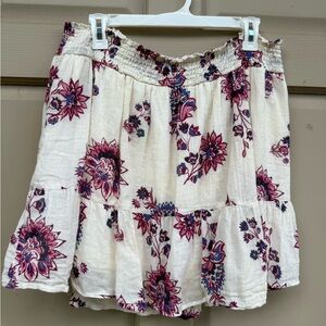 Old Navy Flowy Floral Skirt. Pink and purple flower paisley. Large.